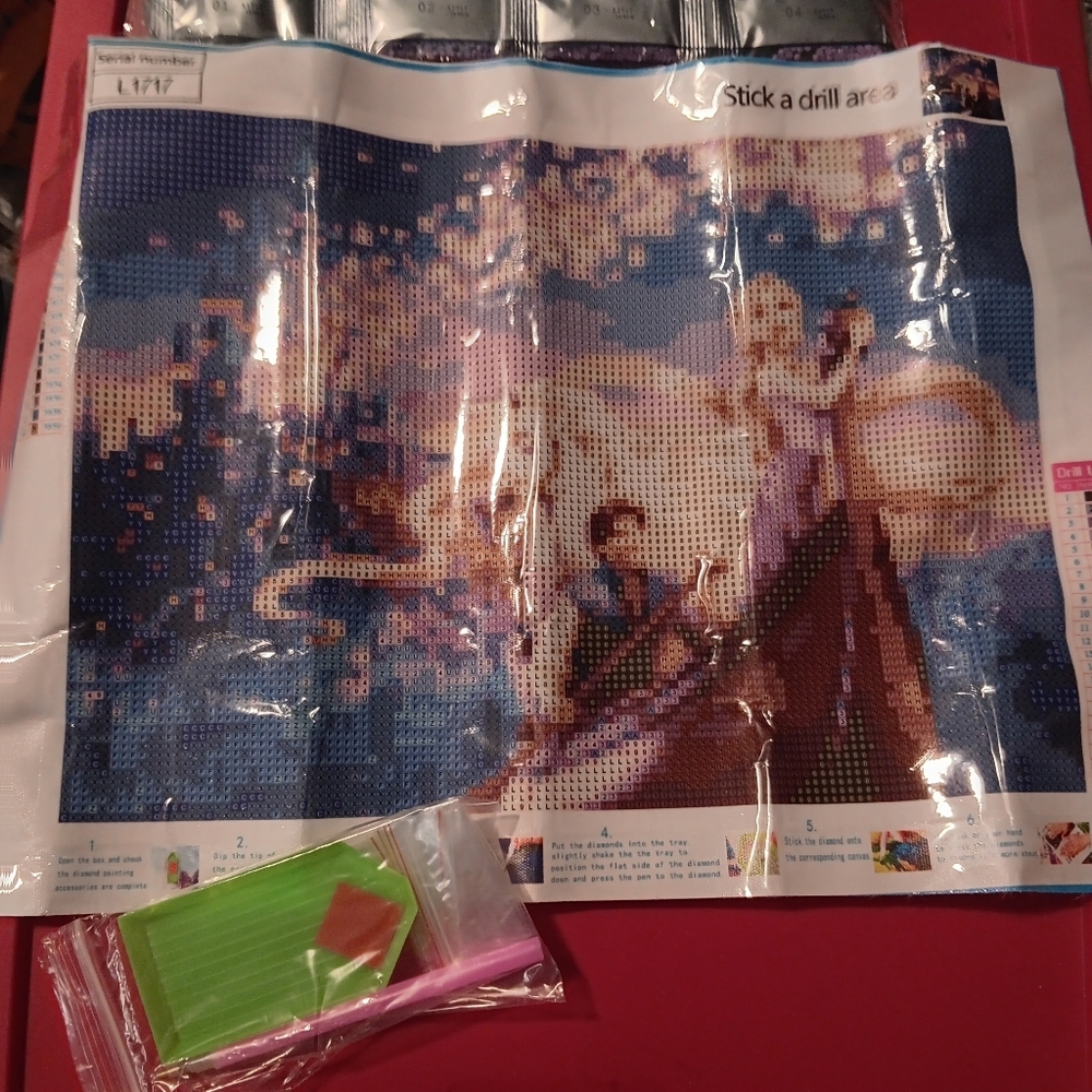 Diamond Painting Kit with Disney Princess Rapunzel Design 30x40